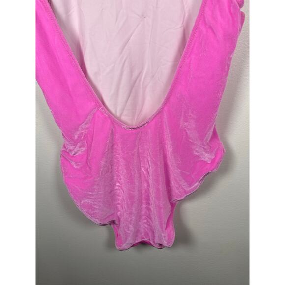 Solid & Striped The Luela One Piece in Solid Velvet Carnation Pink, Med, NWT - Picture 8 of 8